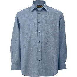 Navy Oxford Lounge Long Sleeve Mens